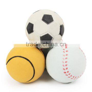 Sports ball solid pet color elastic rubber ball plain trumpet dog play 4.5cm