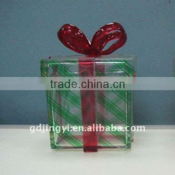 cubic plastic acrylic magnetic closure gift box