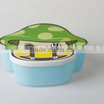 Mushroom Shape SGS Cute Design Plastic Lunch Box For Kids