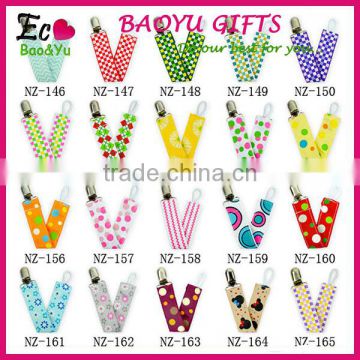 Morden Many Styles Baby Gifts Metal Pacifier Clip/ Custom Pacifiers Clips/ Newborn Pacifier Clips Holder