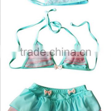 2013 New design baby girls soft simple style lace bikini strap swimwear suit