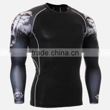 Breathable Quick Dry Sublimation Men Compression Shirt