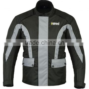 Men's Grey/Black Motorbike textile jacket