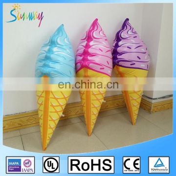 Inflatable Ice Cream Cone swimming Floaties , Ice Cream Stick