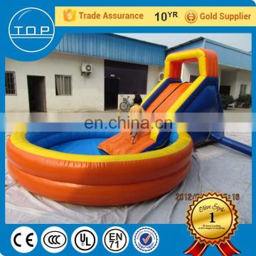 Guangzhou water games park plastic inflatable slide China supplier