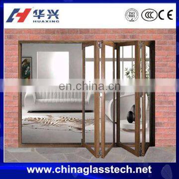 CE certificate aluminium frame insulated glass outdoor folding door