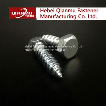 Factory Price High Quality Manufacturer Flat Head Hex Head Wood Screw  hdg wood screw