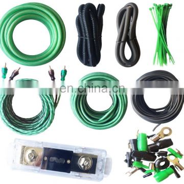 AISEN 4 Gauge Amp Kit True AWG Amplifier Install Wiring 4 Ga Complete Cable 3500W