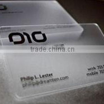 full color plastic transparent pvc business card/pvc card/pvc card printing
