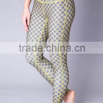 recycle polyester eco friendly sublimation printing custom yoga pants