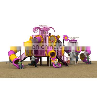 Professional Production Children Outdoor Playground Equipment Set Plastic Slide Playground for Kids
