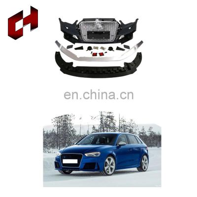 CH New Design Auto Tuning Parts Front Bumper Side Stepping Rear Through Lamp Whole Bodykit For Audi A3 2014-2016 To Rs3