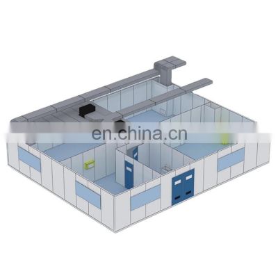 Modular Clean Room Lab Laboratory Dust Free Cleanroom Tent for Pharmaceuticals Steel Wall Stainless Food Parts Sales Class Works