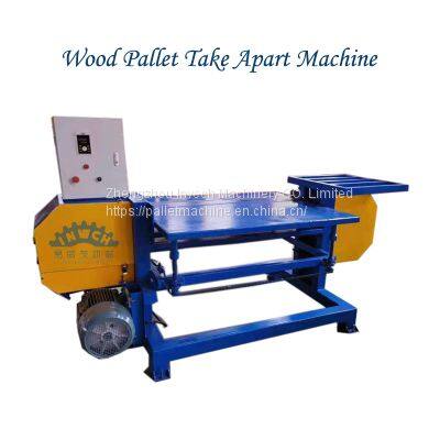 Portable Wood Pallet Dismantling Machine Cutting Band Saw Pallet Dismantler