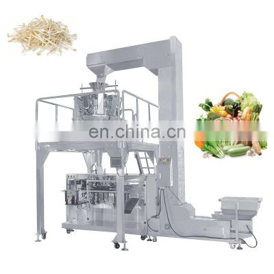 Automatic Standup Pouch Bag Three Side Bean Sprout Salad Vegetable Curd Pack Machine For Beet