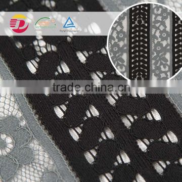 wholesale cheap black embroidered lace fabric stock                        
                                                                                Supplier's Choice