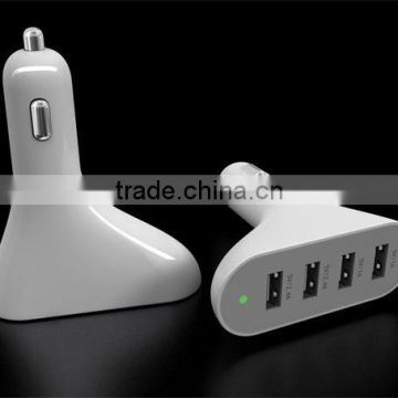 2015 Newest Mobile Phone 4 Port USB Car Charger Factory Price