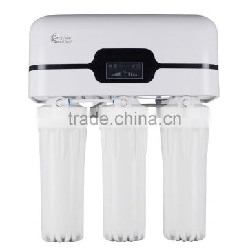 5 stages kitchen RO water purification machine with dust cover and LED display