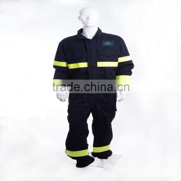 High quality flame resistant and antistatic safety oil working coveralls with EN ISO 11612