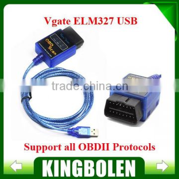 FREE SHIPPING V2.1 Code Scanner ELM 327 USB Vgate Scan OBD2 / OBDII ELM327