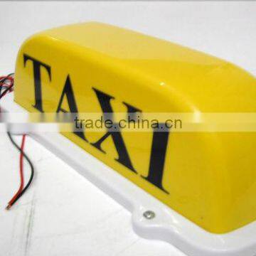 High Quality ! Magnetic 3 Bulbs Inside Taxi Top Light &Cab Roof Lamp