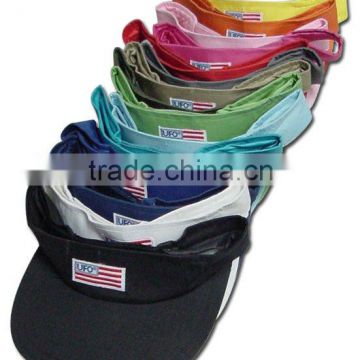 kids colorful embroidery sun visor cap