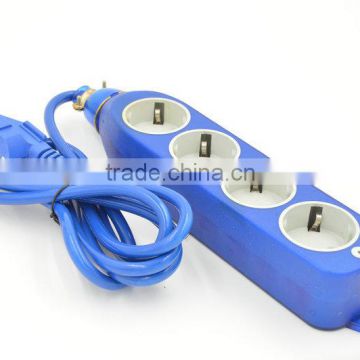 EU plug 4 way industrial multiway high power CE approved power socket