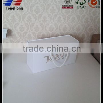 New design shoes packaging box with ribbon for sale