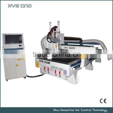 3 axis foam rubber cutting machine, automatic carpet cutting machine with Oscillating Tangential Knife