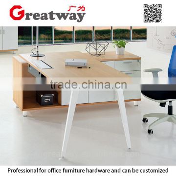 shape office table legs used simple computer table design(QE-40L-2)