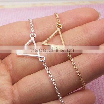 Hot Sale 925 Sterling Silver Triangle Bracelet