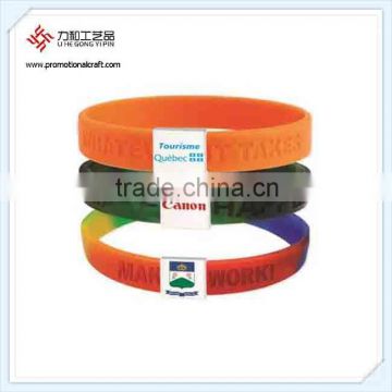 Silicone Chain Bracelet With Stainless Steel Plate