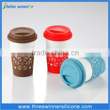 coffee cup cover silicone wholesale silicone cup cover