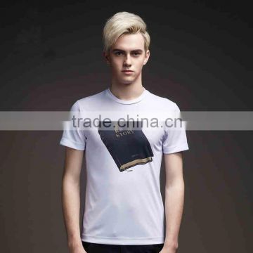 multicoloured printing ringer neck t-shirt
