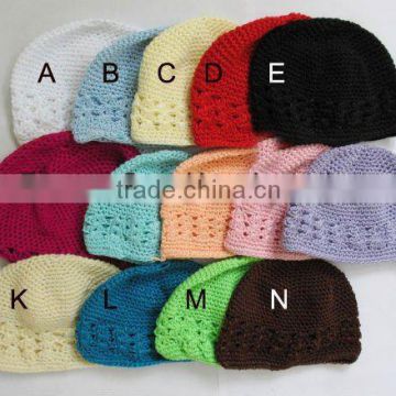 Crochet Infant Newsboy Baby Beanie Kufi Hats