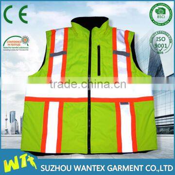 wholesale waterproof high visibility jacket without sleeves for men