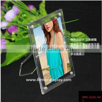 clear acrylic Photo Frame 6 X 9 Topload Holder with Stand