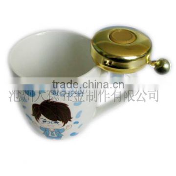Durable accessories spray coating beer mug bell colourful bike accesory custom bicycle bell