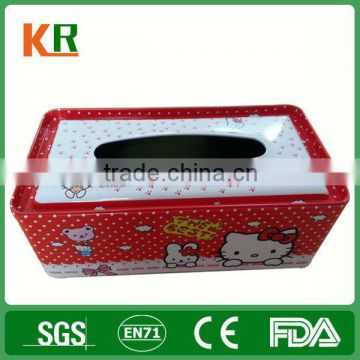 Hello kitty rectangular can ,tissue tin box