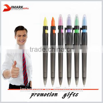 2 in1 advertising highlighter marker pen