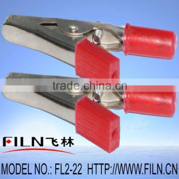 50mm insulated nikel battery crocodile clip