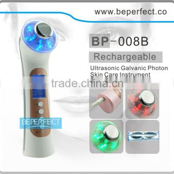BP-008 chinese 5 in 1 home use ultrasonice and photonic and ion photon lights rejuvenation beauty facial machine
