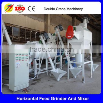 High efficiency poultry feed mixer grinder machine,output 2-3t/h