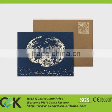 a4 size elegant christmas card printing 310g art paper