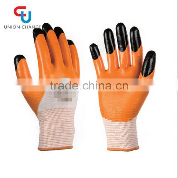 safety protective cheap nitrile gloves coated working gloves UCS045
