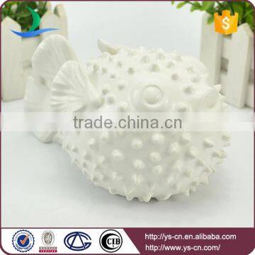 wholesale white fish decoration, cute unique ornament for home