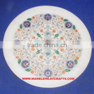 Pure Marble Inlaid Plate
