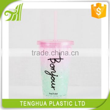 Safe PS Material Summer Style Ice Cream Colorful Cup
