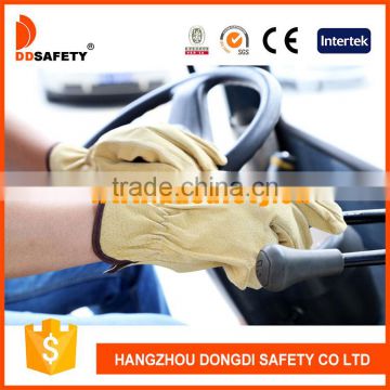 DDSAFETY Auto Luva De Couro Leather Glove Driver Pig Leather Gloves