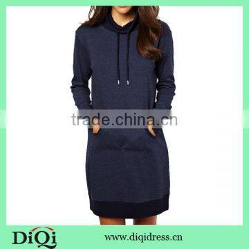 OEM ladies hoodies dress with high quality